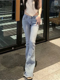 Waist Y2k Jeans Women Skinny Sexy Streetwear Chic Fashion Summer Vintage Hotsweet Ladies Ulzzang Simple Flare Denim