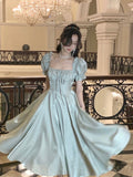 French Burgundy Evening Party Dress Women 2023 Summer Elegant Romantic Prom Vestidos Korean A-line Graduation