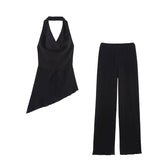 Asymmetric Blouse 0347302 Textured Trousers 0347303