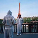 Alcatraz's New Street Ins Hoodie Zip-Down Jacket Loose Trousers