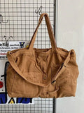 Vintage Wash Large Shoulder Bag- Outfit