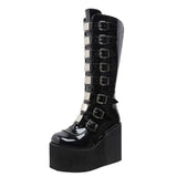 Zingj New Autumn And Winter Boots Women's Thick Heel Martin Boots But Knee Boots High Tube Thin Boots Thick Bottom Autumn And