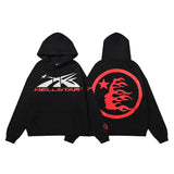 High Street Ins Minority Retro Print Letters Loose Hooded Sweaters For Men And Women In Autumn And
