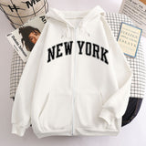 New Zipper Hoodie Los Angeles California Coat