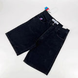 Y2k Big Boy Retro Hip-Hop Cartoon Graphics Denim Shorts Embroidered Loose Short Shinahara