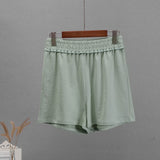 Rose Red Summer Soft Sets Women 2022 100% Cotton Suits Loose Casual 2-Pieces Short T and Shorts Pants Solid