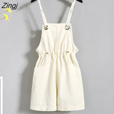 Women Lovely Wide-leg S-4XL Harajuku Korean Ulzzang Streetwear School Girls Female Casual Trendy Playsuits Summer