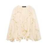 New Laminated Solid Color Shirt