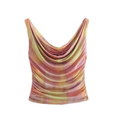 Summer Pleated Jacket Silk Satin Skirt