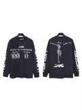 Star Long-Sleeved T-Shirt Men's Ins Street Fashion T-Shirt Autumn And Winter Loose Casual Pure Cotton Bottom