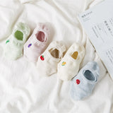 Piece=5 Pairs/lot Cute Animal Spring Women Socks Set Korean Style Funny Cat Dog Panda Low Cut Ankle Short Sox Happy