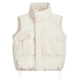 Zingj Female 2023 Autumn / Winter New Korean Version Loose Versatile Down Cotton Horse Clip Vest Vest To Wear A Short