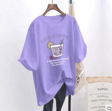 casual women's T-shirt Ulzzang streetwear Kawai fruit print T-shirt Korean shirt Harajuku short-sleeved camiseta