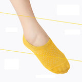 pieces = 5 pairs Women Invisible Solid Color Socks Slippers Ladies Polyester Cotton Non-slip Silicone Ankle Socks