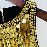 Fashion New Star Heavy Metal Nails Set With Elastic Waistcoat