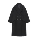 And Winter New Double-Breasted Loose Coat