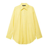 Spring Striped Loose Shirt 3217253 Pajamas Style Trousers