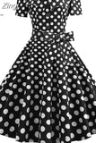 Women Summer Dress Elegant Retro Vintage 50s 60s Robe Rockabilly Swing Pinup Dresses Casual Red Party