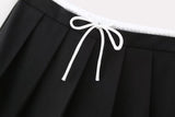 New Spring Style Trousers Waist Detail Decoration Lace-Up Skirt