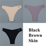 Hot Silk Sexy Women's Panties String Seamless Thongs Female Underwear Tanga Panties Low-Rise Lingerie Panty