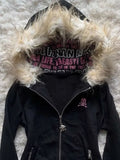 Zipper Hoodie Lady Harajuku Style Hoodie Top Coat
