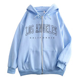 New Zipper Hoodie Los Angeles California Coat