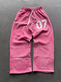 Alphabet Printed Trousers Loose Waistband Men's And Women's Fashion Brand