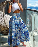 Zingj Hot Style Summer Fashion High Waist Show Thin Print Women's Skirt