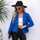 Zingj Women's Clothing Station Spring And Autumn Lapel Zipper Small Suit Long Sleeve