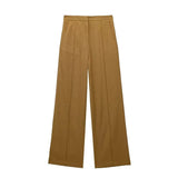 New Women's Double-Breasted Suit Jacket Straight Trousers 8194394