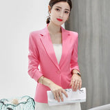 Daifei 2023 Spring / Summer New Fashion Korean Version Large Size Thin Suit Solid Color Leisure Lady's Fashion
