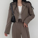 Zingj Suit Jacket Female 2024 Spring And Autumn Small Korean Fried Street New Version Of Casual Suit Jacket
