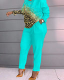Fashionable Autumn And Winter Women's Casual Comfortable Printed Long-Sleeved Trousers