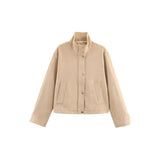 Women's Dress 2025 New Temperament Fashion Simple Style Casual Velvet Jacket