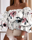 Zingj Style One Word Collar Sexy Fashion Long Sleeve Waist