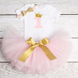 Baby Infant Christening One Year 1st Birthday Outfit Princess Cottoning Baptism Baby Girl Unicorn Dress Baby