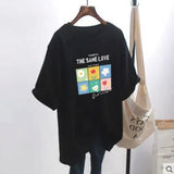 casual women's T-shirt Ulzzang streetwear Kawai fruit print T-shirt Korean shirt Harajuku short-sleeved camiseta