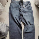 Autumn New Tiger Pattern Printed Jeans Men's High Street Fashion Slim Straight