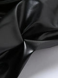 Stacked Pu Leather Pants- Outfit