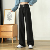 wide-leg jeans women's straight drape loose spring style 2022 new spring clothes are thin and mopping long