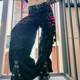 Early Spring New Women's Wear Loose Color Striped Mesh Stitching Dark Chain Ribbon Woven
