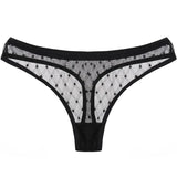 Sexy G-String Thong Lace Women's Panties Low-Waist Female Underpants Mesh Perspective Briefs Lingerie