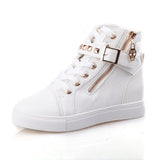 Spring And Summer New High-Top Canvas Shoes Korean Version Of Broken Flower Leisure Student Single Shoes Thick Soles Sports Board
