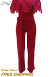 Women Off Shoulder Ruffle Jumpsuits Sexy Solid Mesh Sheer Sleeveless Backless High Waist Wide Leg Long Rompers