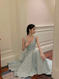 Women Vintage Elegant Party Sleeveless Midi Dress Lady Evening Party A Line Fashion Prom Female Clothing