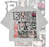 Y2K T-Shirt, Men's Wear, Women's Wear, Vintage Hip-Hop Graffiti, Graphics Printing Street Clothes, Oversized