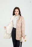 Autumn And Winter New Down Jacket Female Long Pressure Glue Thin Color Both Sides Wear White Duck Velvet Coat Tide-Outfit