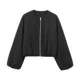 And Autumn 2025 Fashion New Soft Bomber Jacket Women's