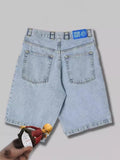 Y2K Bigboy Shortformen Street Clothing Embroidered