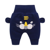 Cute Pants Boys Girl Cartoon High Waist Protection Belly Children Toddler Spring Autumn Winter Newborn Warm Velvet
